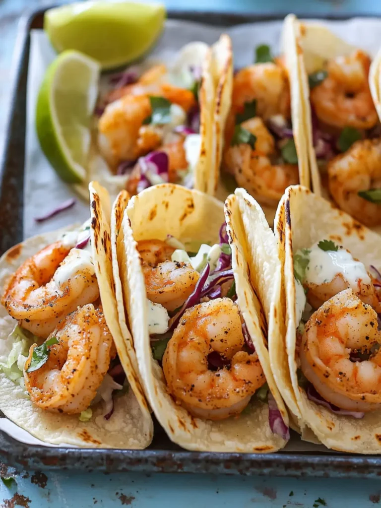 Zesty Shrimp Tacos Ready in Just 20 Minutes! 4 Shrimp Tacos
