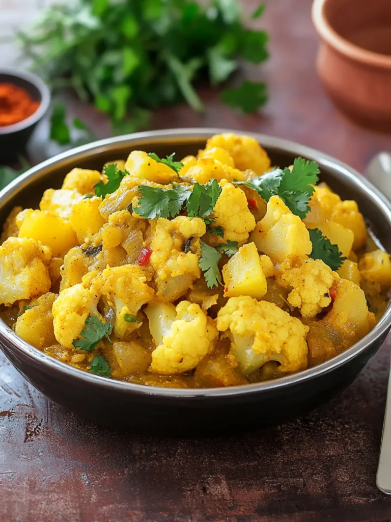 Indian Aloo Gobi (Potato and Cauliflower Curry)