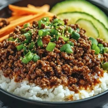 Easy 30-Minute Korean Ground Beef Bowl Recipe Family Favorite 9 Korean Ground Beef Bowl Recipe Easy 30-Minute Family Dinner Idea