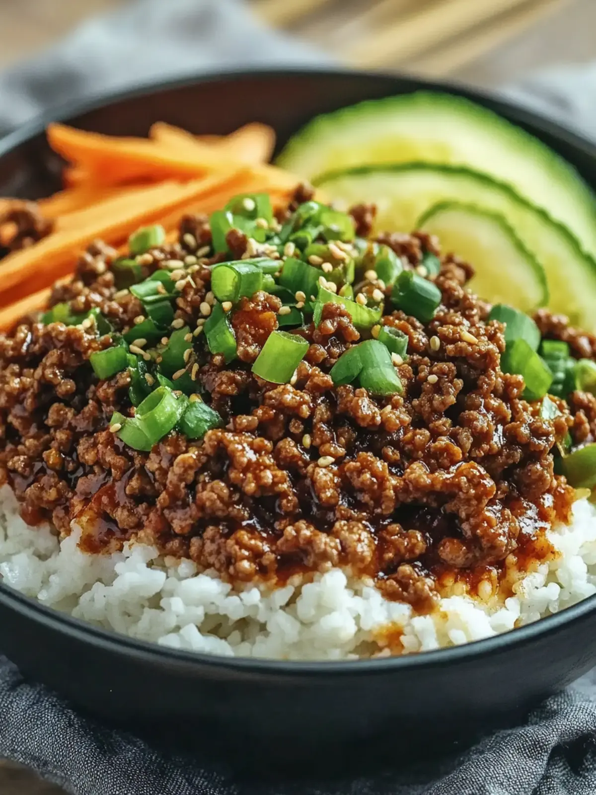 Korean Ground Beef Bowl Recipe Easy 30-Minute Family Dinner Idea