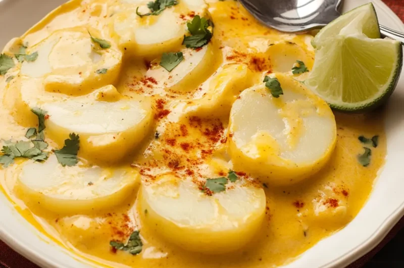 Peruvian Papa a la Huancaína (Potatoes in Spicy Cheese Sauce)