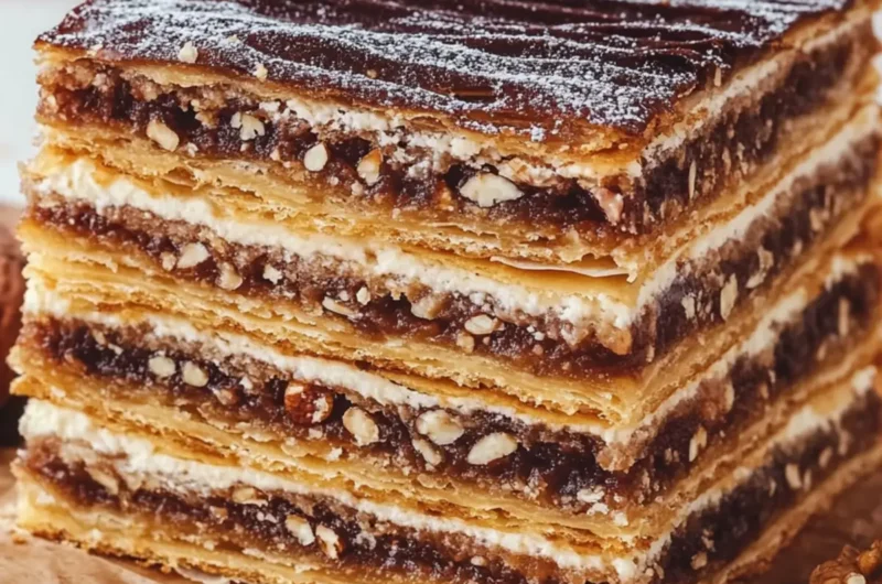 Zserbó Szelet (Layered Walnut Pastry)