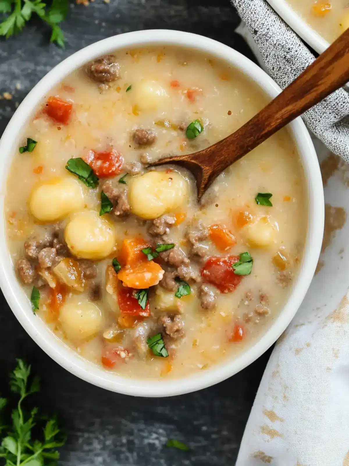 Cheeseburger Gnocchi Soup: A Cozy Twist on Dinner Time 4 Cheeseburger Gnocchi Soup