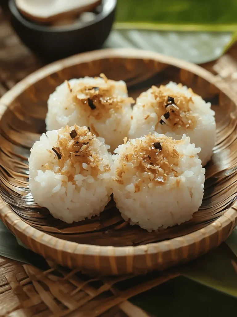 Malaysian Pulut Inti: Irresistible Sweet Rice with Coconut Bliss 2 Malaysian Pulut Inti (Sweet Rice with Coconut)