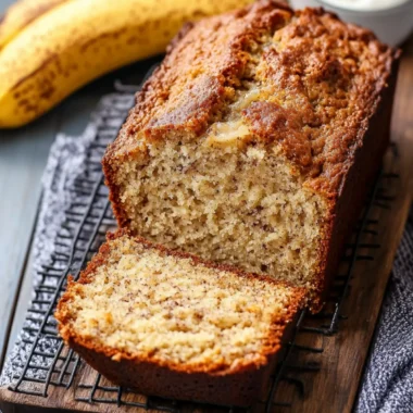 Extra-Moist Banana Bread with Instant Pudding & Sour Cream