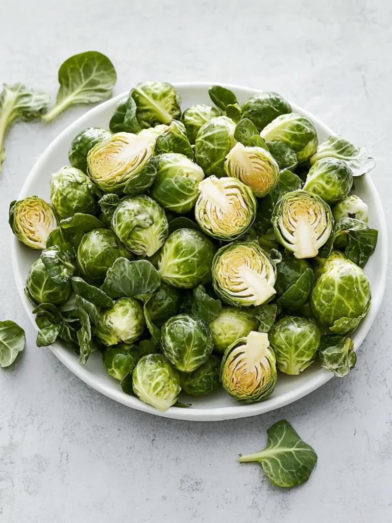 Belgian Chou de Bruxelles: Crispy Garlic Roasted Perfection 4 Belgian Chou de Bruxelles (Brussels Sprouts)
