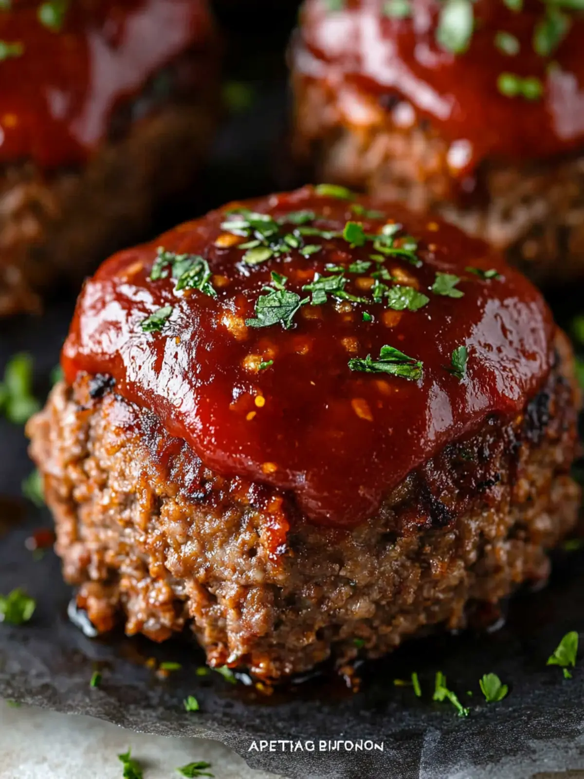 Irresistible Mini Meatloaf with Zesty Topping for Busy Nights 3 Mini Meatloaf