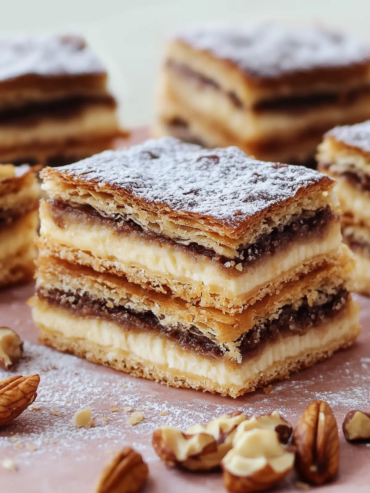 Irresistible Zserbó Szelet: Homemade Layered Walnut Bliss 5 Zserbó Szelet (Layered Walnut Pastry)