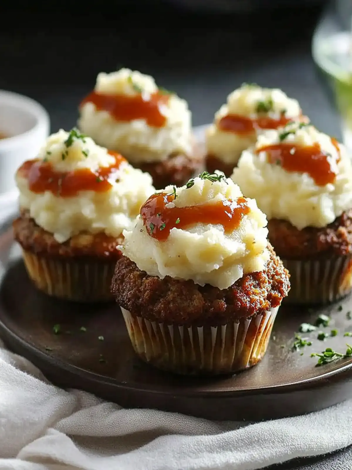 Delicious Meatloaf Cupcakes With Mashed Potato Bliss 4 Meatloaf Cupcakes With Mashed Potato