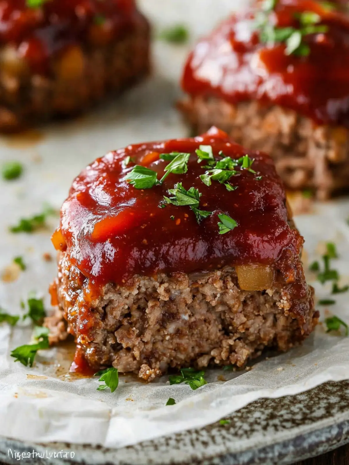 Irresistible Mini Meatloaf with Zesty Topping for Busy Nights 4 Mini Meatloaf