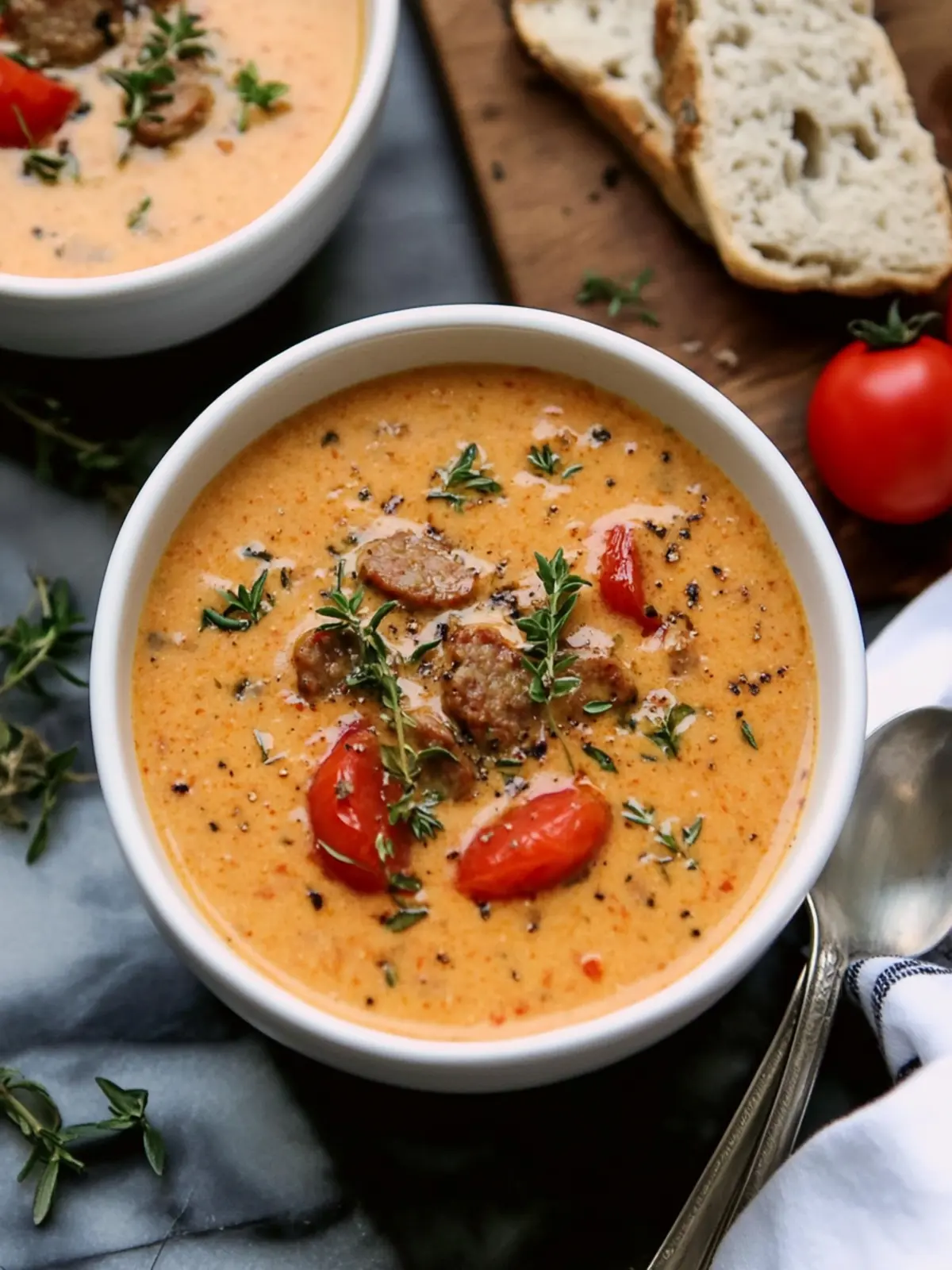 Creamy Tomato Sausage Soup: Your New Weeknight Comfort Meal 2 Creamy Tomato Sausage Soup