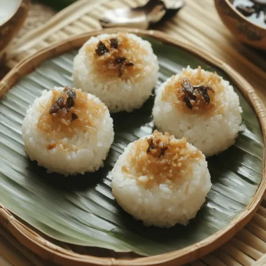 Malaysian Pulut Inti: Irresistible Sweet Rice with Coconut Bliss 9 Malaysian Pulut Inti (Sweet Rice with Coconut)