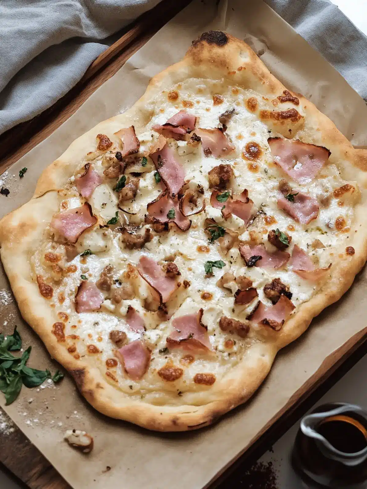 German Flammkuchen (Flatbread Pizza)