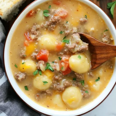 Cheeseburger Gnocchi Soup: A Cozy Twist on Dinner Time 9 Cheeseburger Gnocchi Soup