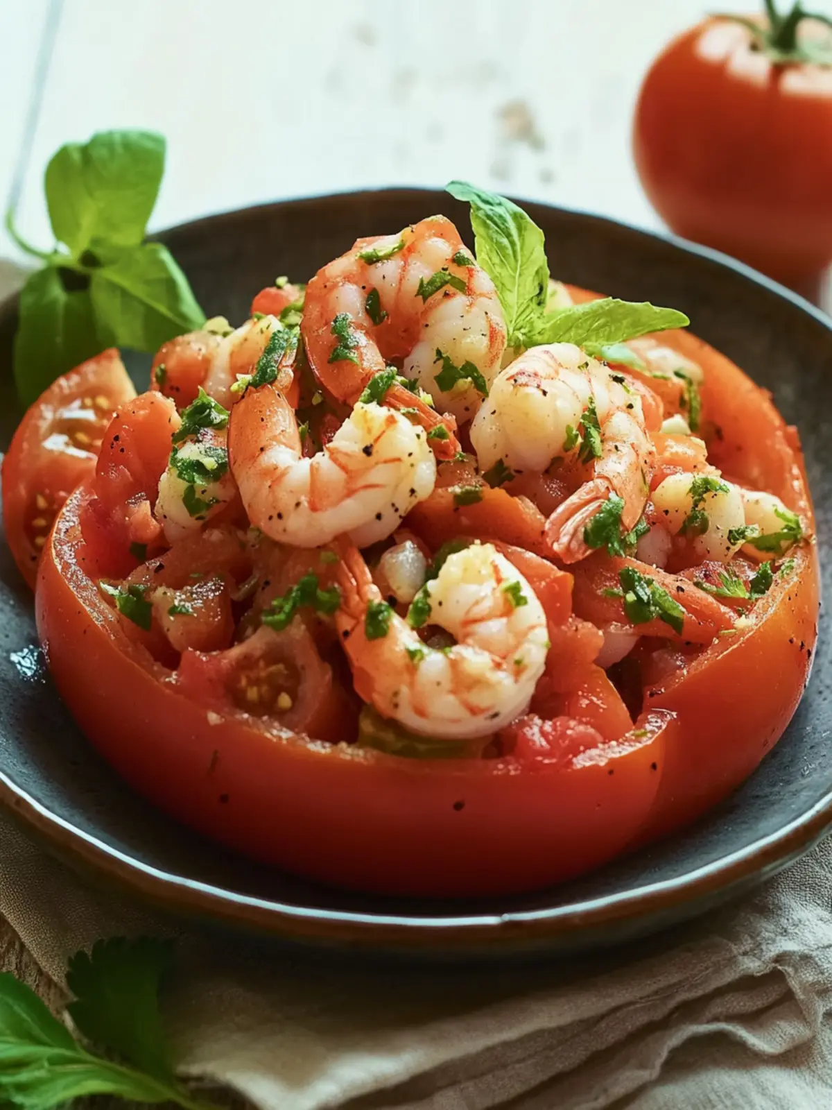 Belgian Tomates aux Crevettes (Tomatoes with Shrimp)