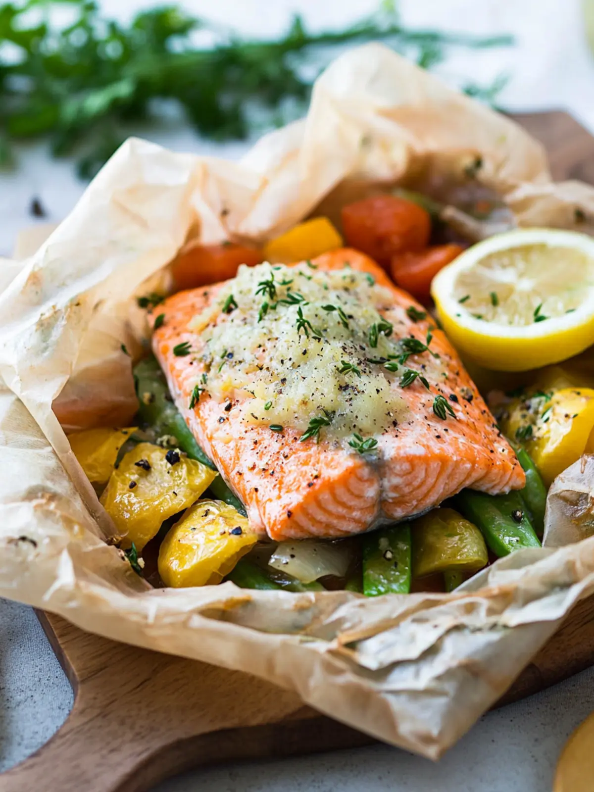 Salmon En Papillote