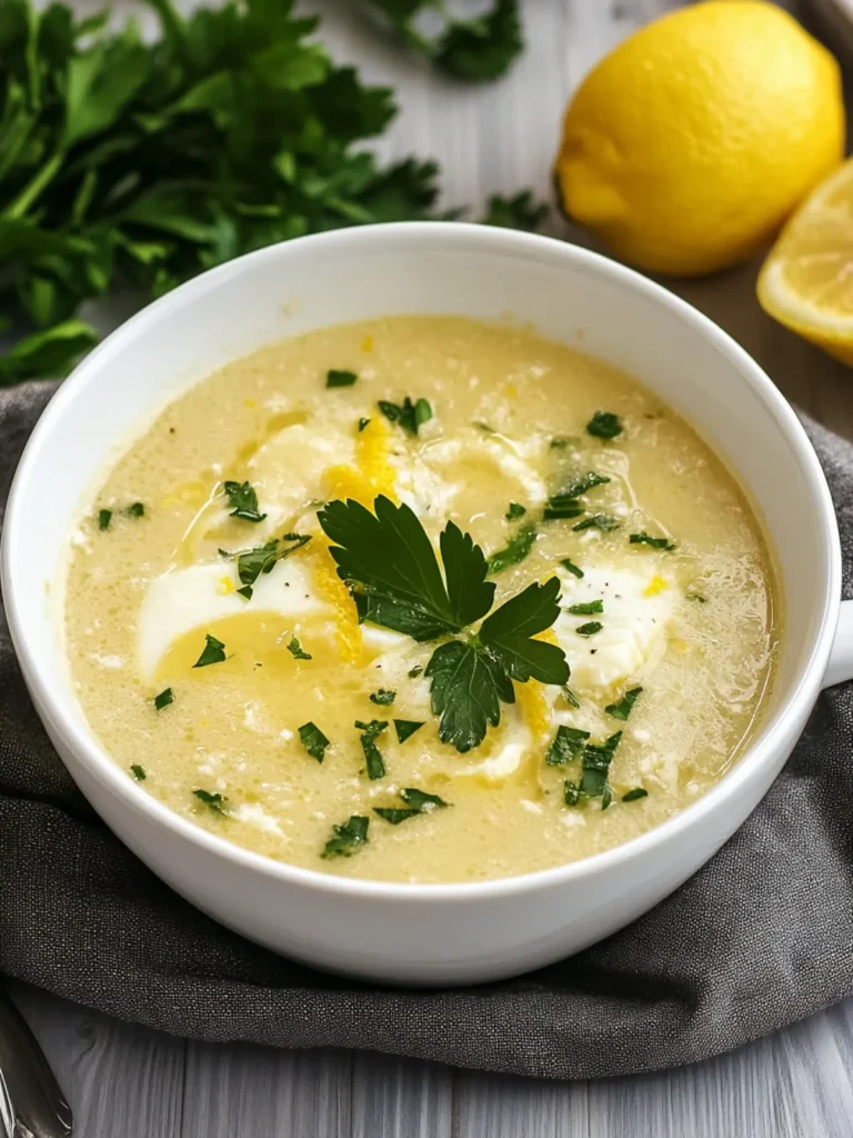 Delicious Greek Avgolemono Soup – A Cozy Lemon Egg Comfort 3 Greek Avgolemono Soup (Lemon and Egg Soup)