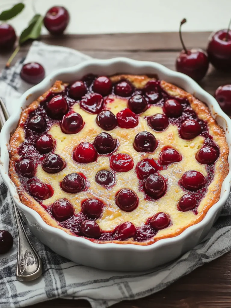 French Clafoutis (Baked Cherry Dessert)