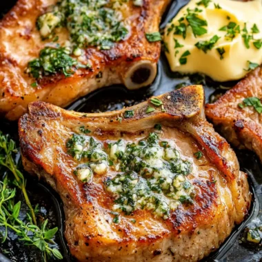 Pan-Fried Pork Chops with Garlic Butter
