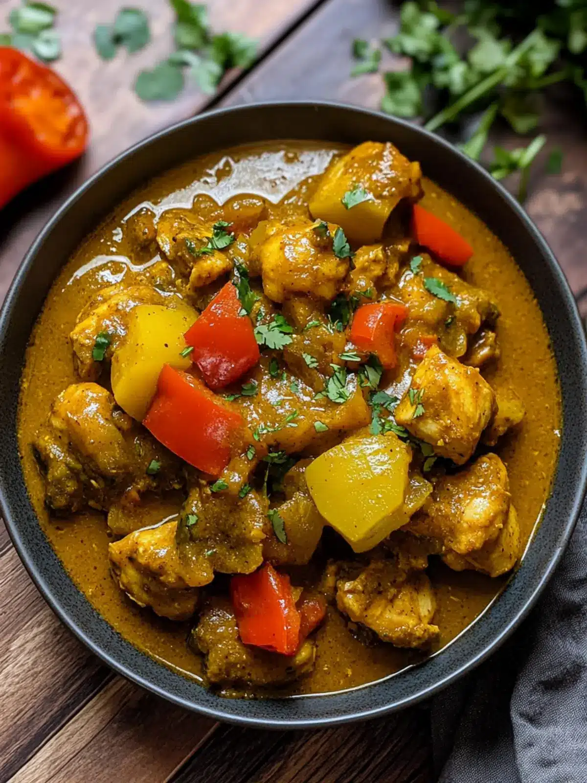 Authentic Jamaican Curry Chicken