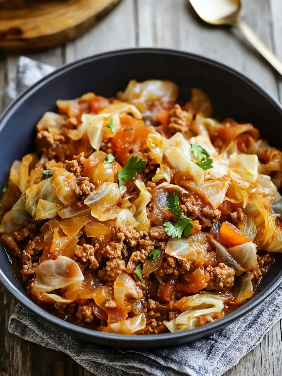 Ground Beef and Cabbage