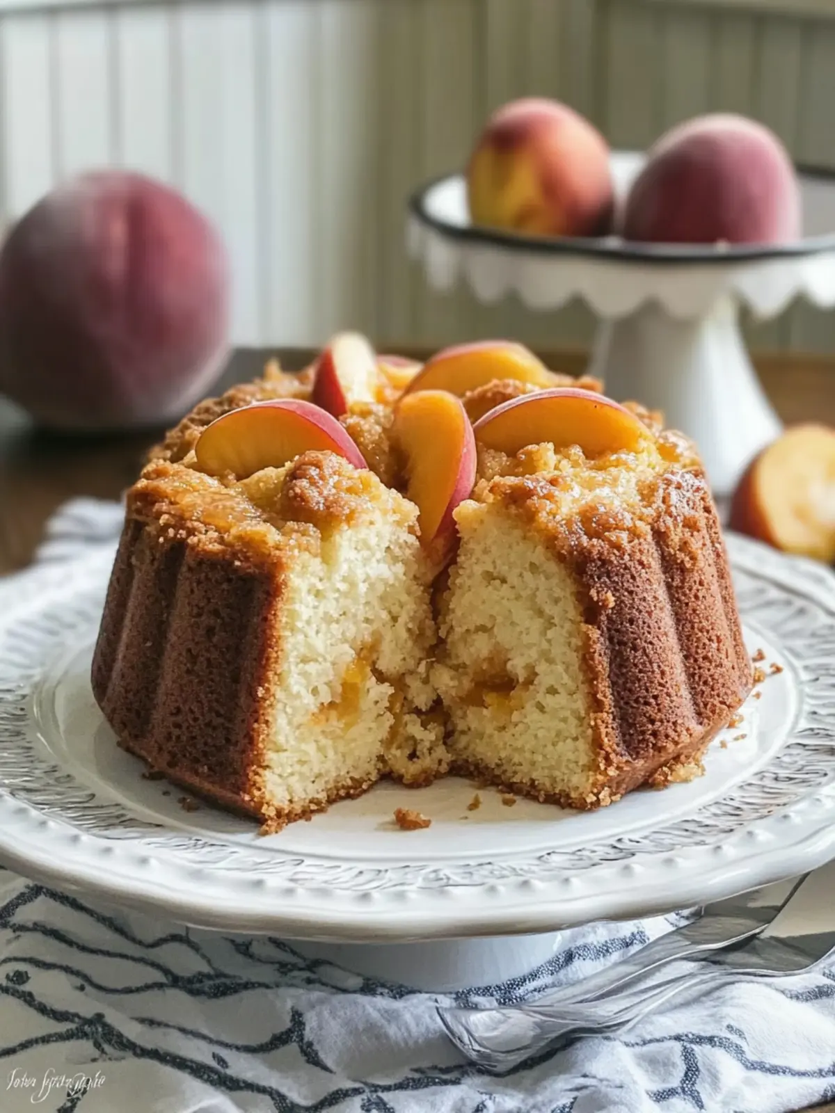 Peach Cobbler Pound Cake: A Sweet Summer Delight You'll Love 3 Peach Cobbler Pound Cake