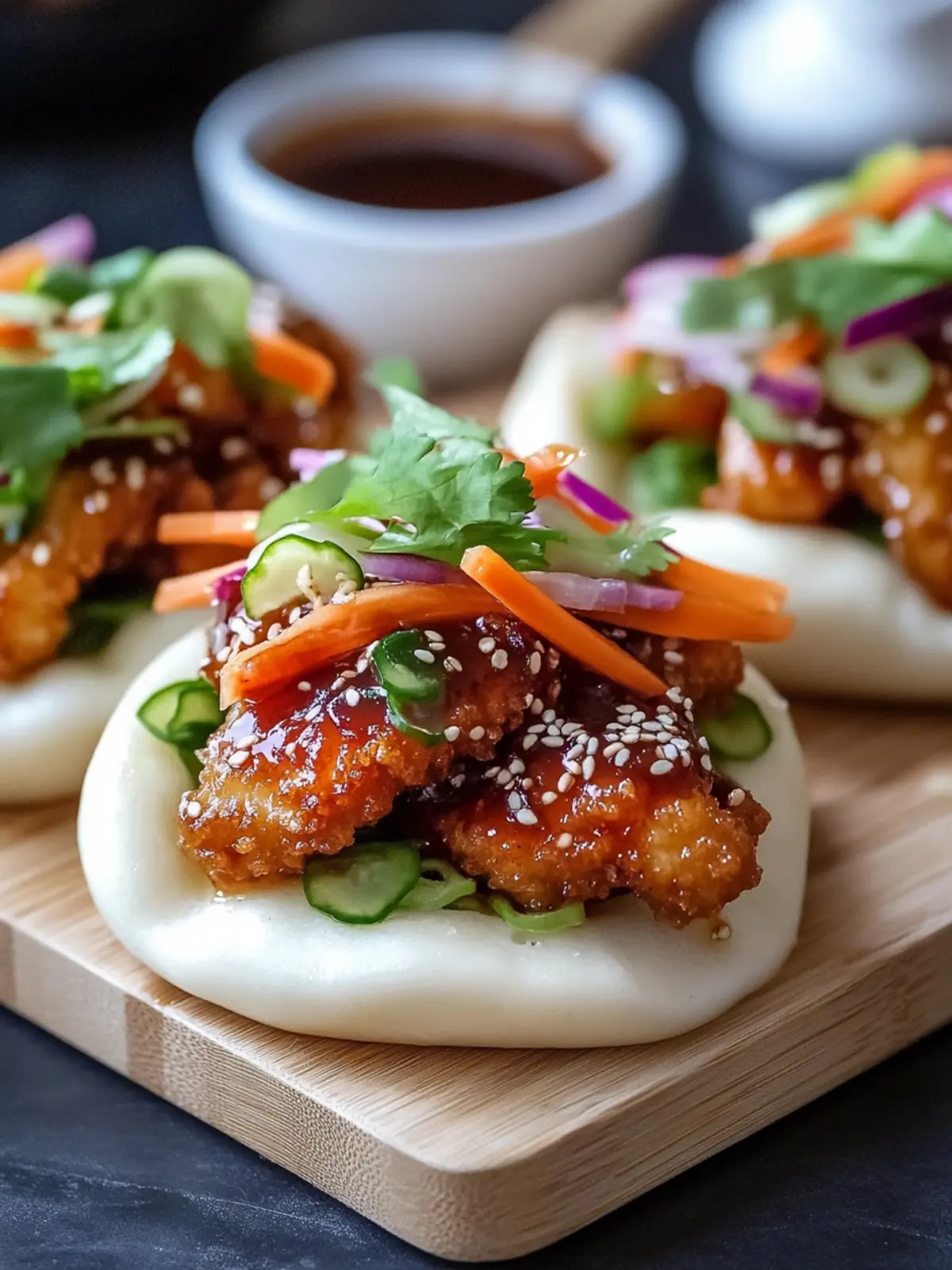 Sticky Crispy Chicken Bao Buns You’ll Want to Make Tonight 5 Sticky Crispy Chicken Bao Buns