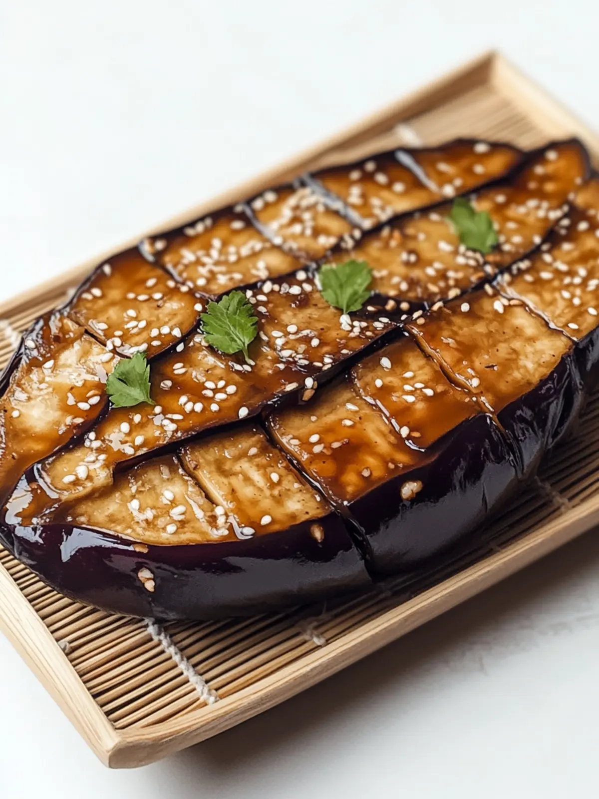 Japanese Nasu Dengaku (Miso Glazed Eggplant)