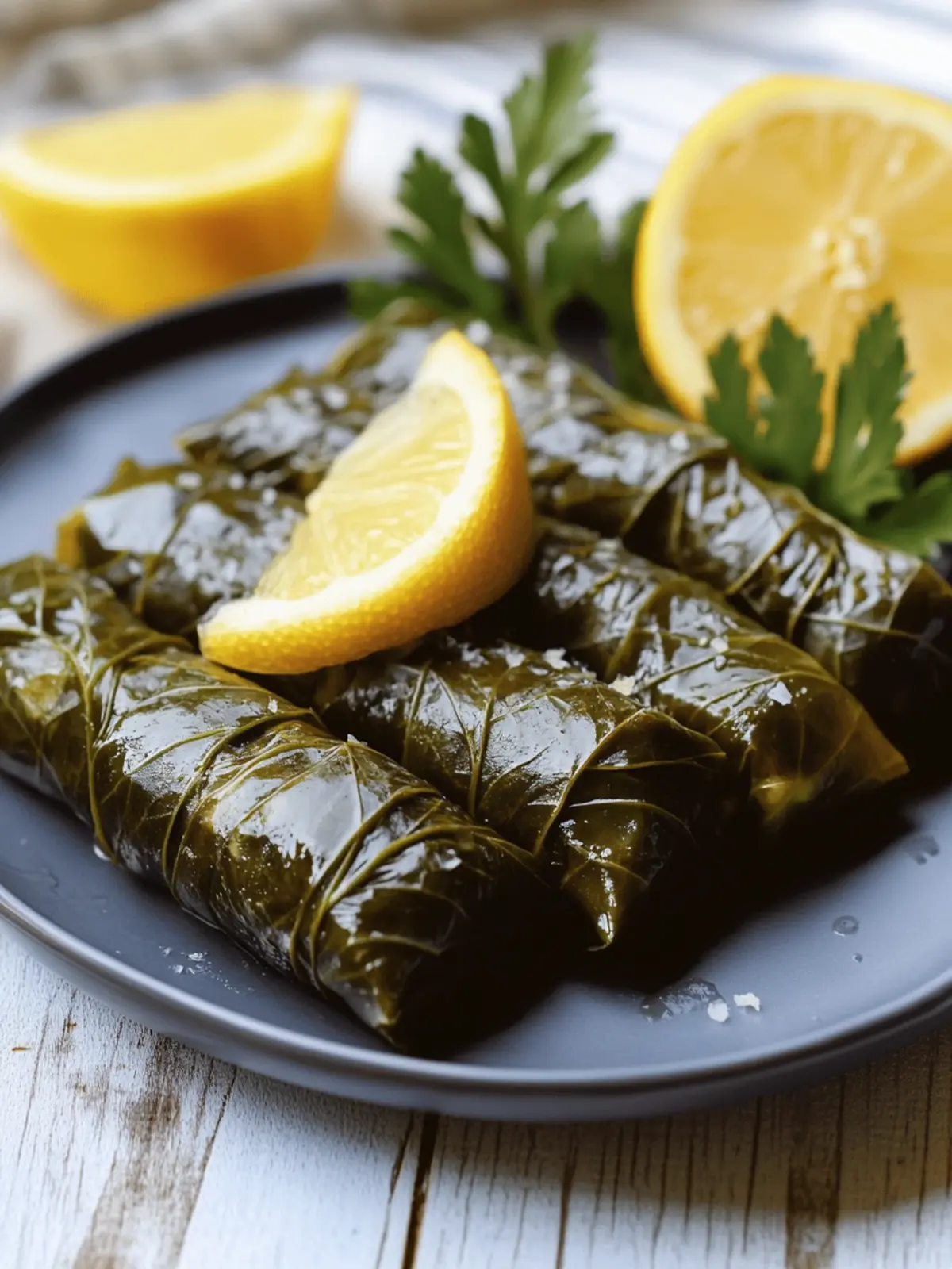 Delicious Greek Dolmades: Perfect Home-Cooked Flavor 5 Greek Dolmades (Stuffed Grape Leaves)