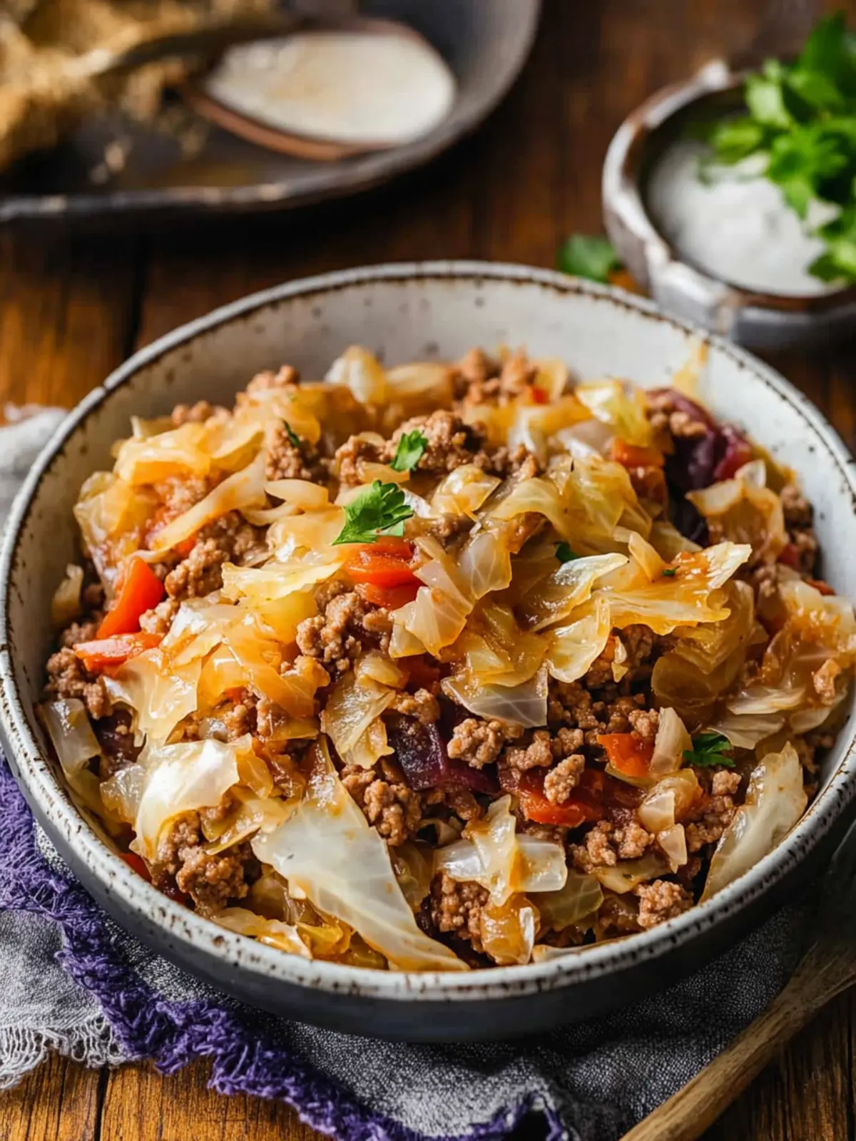 Ground Beef and Cabbage