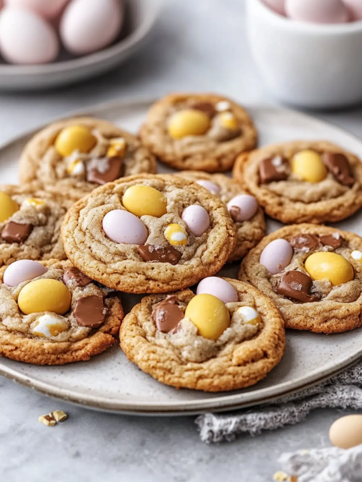 Brown Butter Cadbury Egg Cookies