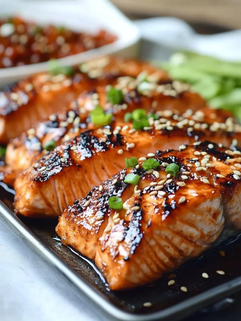 Korean-Style Grilled Salmon in Sweet Bulgogi Marinade