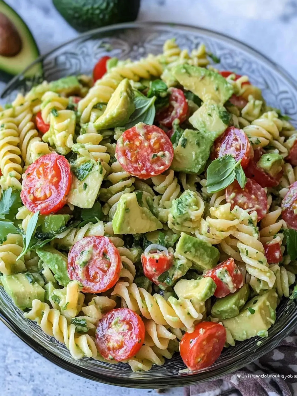 Creamy Avocado Pasta Salad That's Perfect for Summer Feasts 2 Avocado Pasta Salad