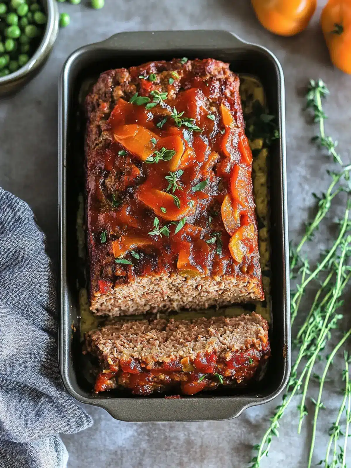 Easy Whole30 Bison Meatloaf