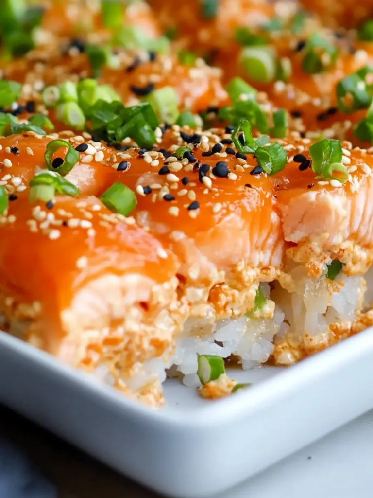 Salmon Sushi Bake