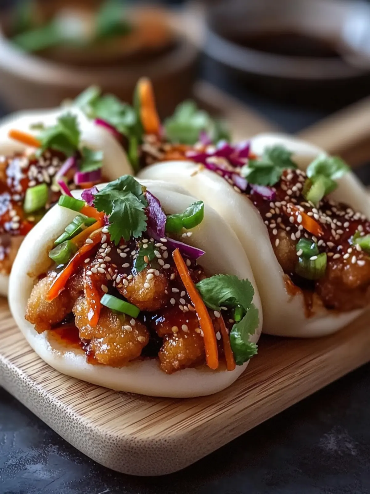 Sticky Crispy Chicken Bao Buns You’ll Want to Make Tonight 4 Sticky Crispy Chicken Bao Buns