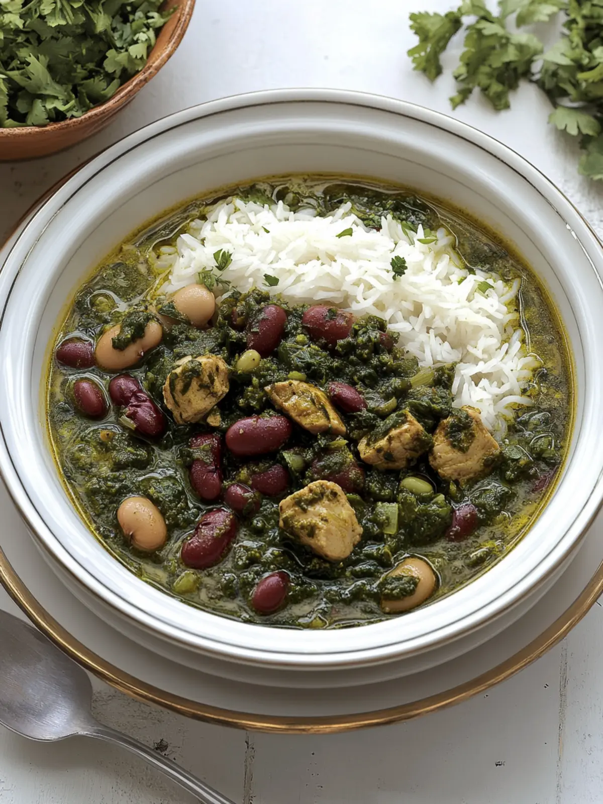 Ghormeh Sabzi (Herb and Kidney Bean Stew)