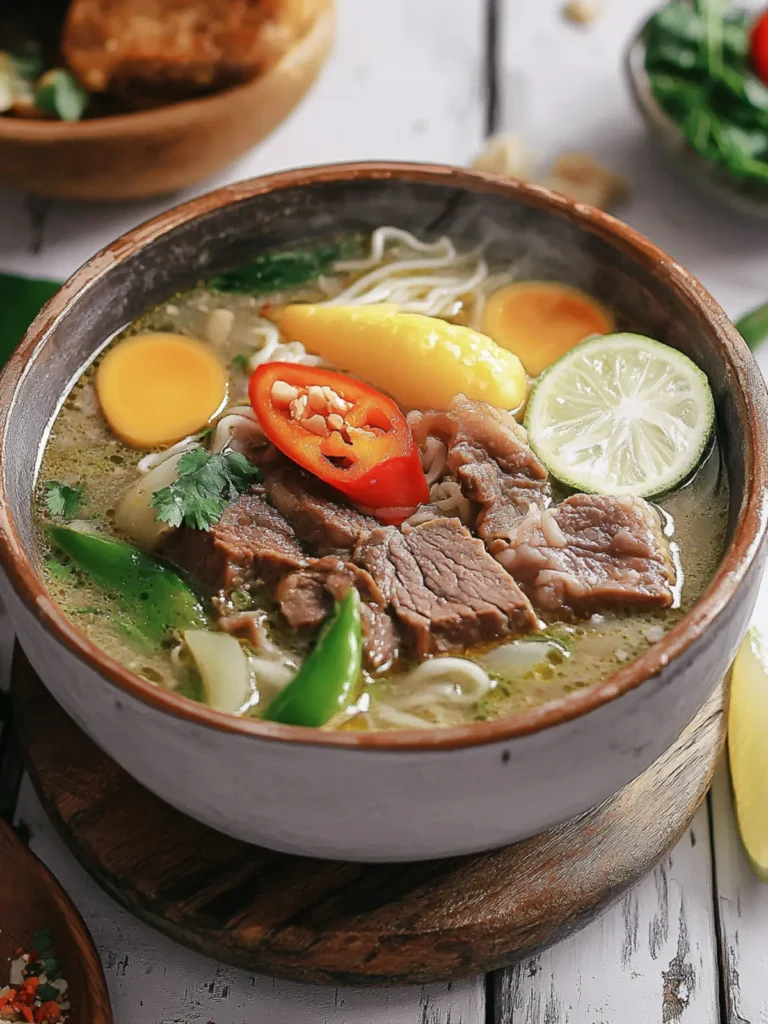 Indonesian Soto Betawi: Hearty Beef Soup for Soulful Warmth 3 Indonesian Soto Betawi (Beef Soup)