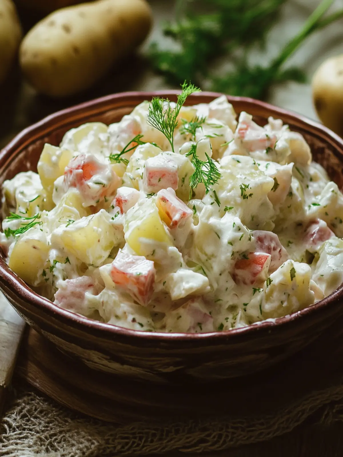 Latvian Rasols (Potato Salad)