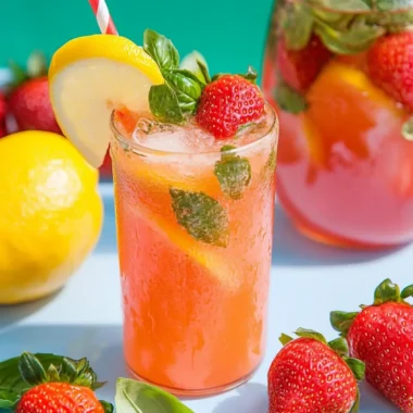 Strawberry Basil Lemonade