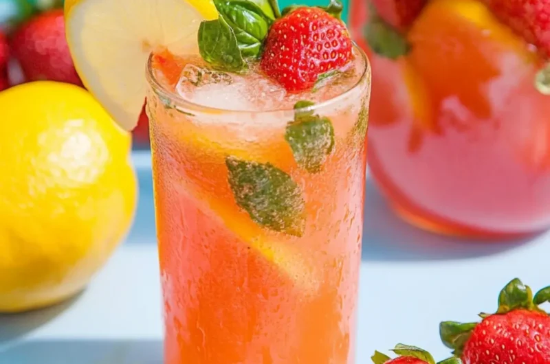 Strawberry Basil Lemonade