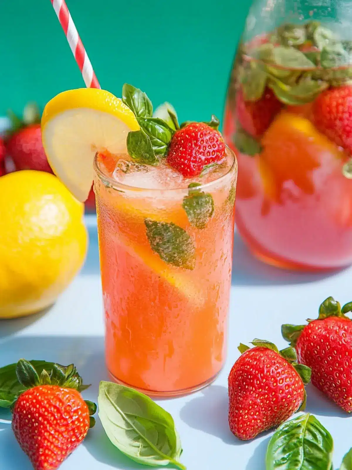 Strawberry Basil Lemonade