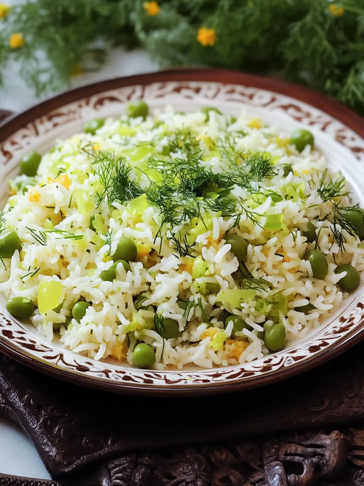 Baghali Polo (Dill Rice with Fava Beans)