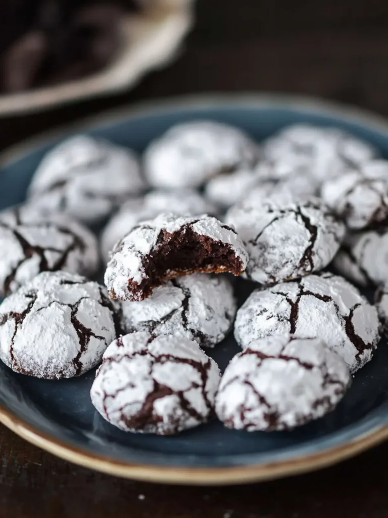 Melt-in-Your-Mouth Chocolate Crinkle Cookies for the Holidays 4 Chocolate Crinkle Cookies