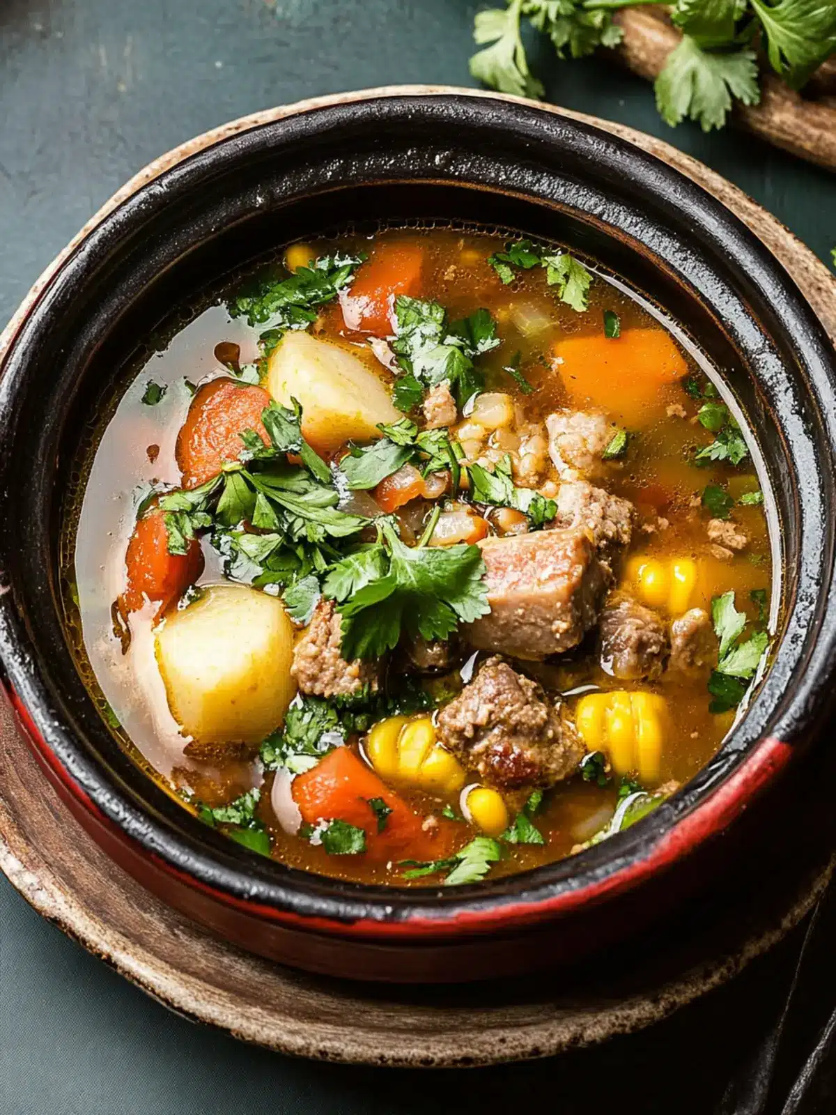 Chilean Cazuela (Meat and Vegetable Soup)