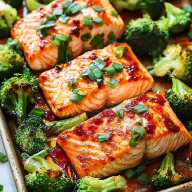 Sheet Pan Asian Salmon and Broccoli