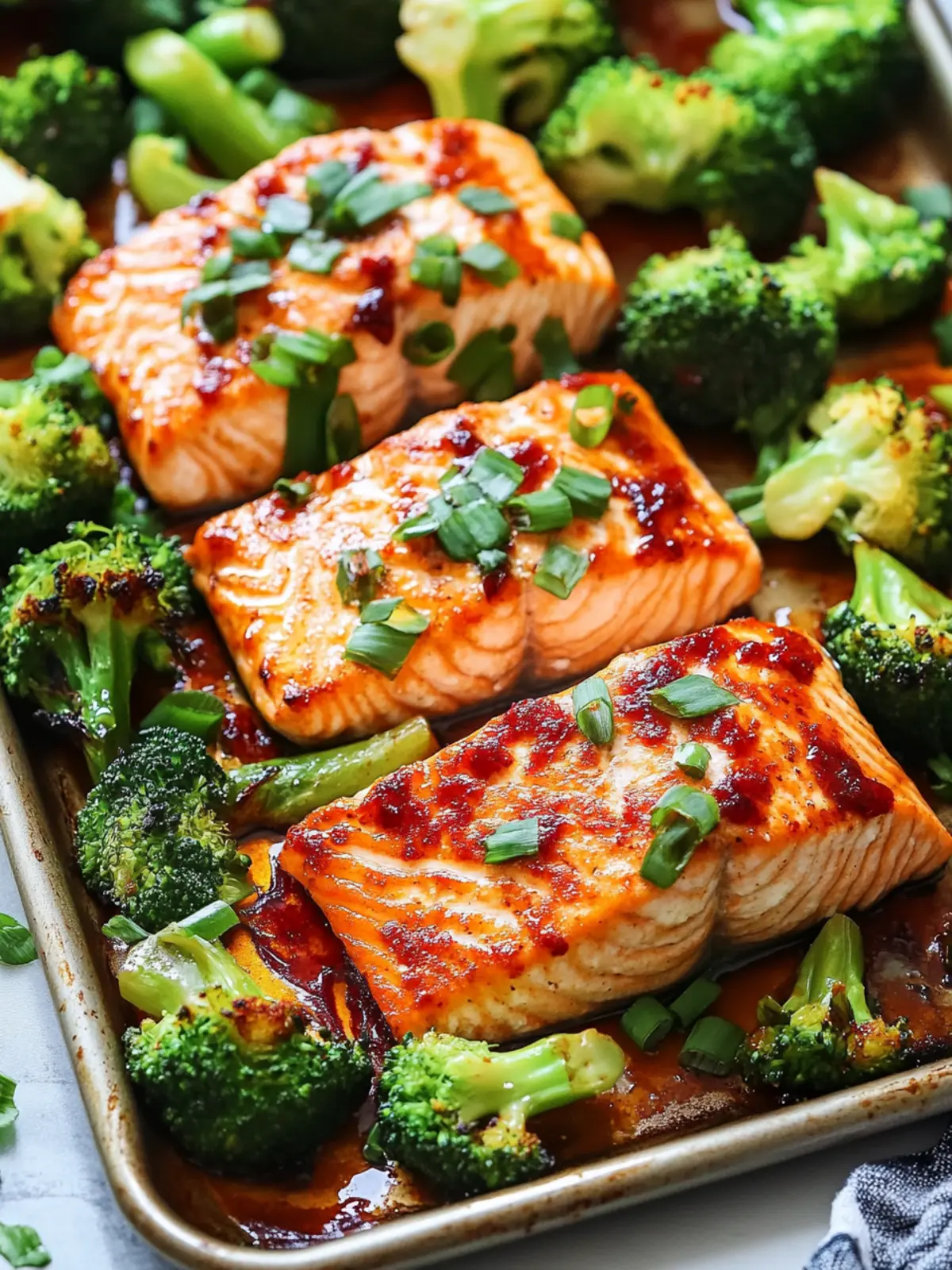 Sheet Pan Asian Salmon and Broccoli