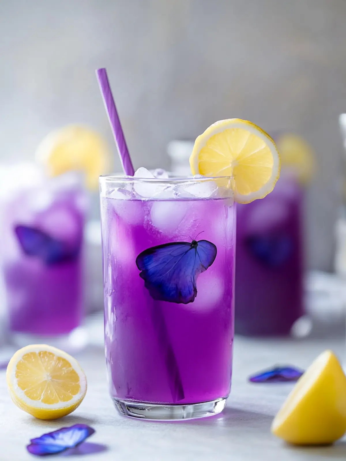Butterfly Pea Flower Lemonade