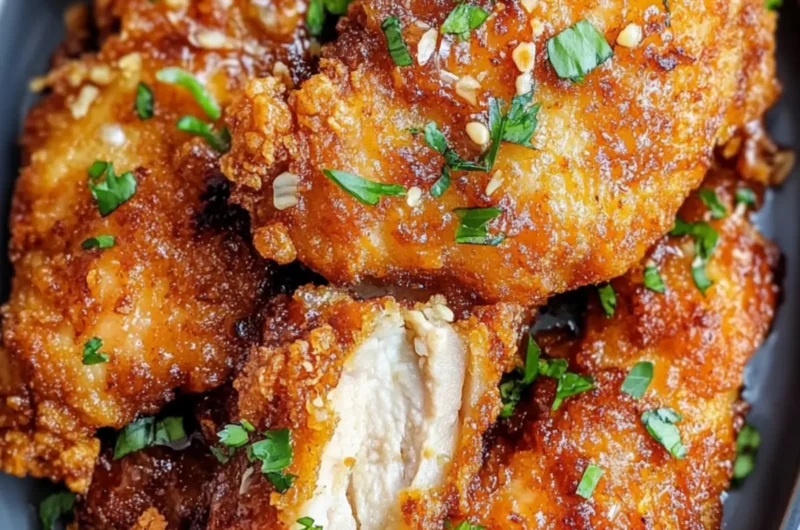 Crispy Garlic Butter Chicken