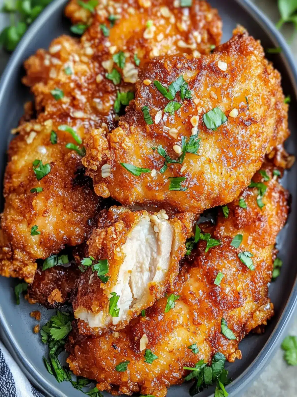 Crispy Garlic Butter Chicken